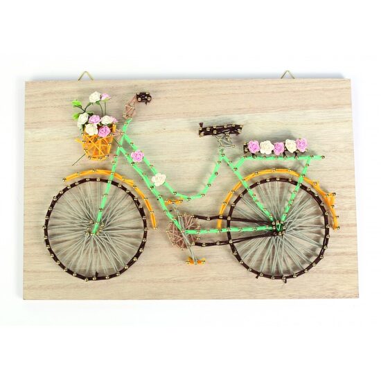 Graine Creative String Art medinė lenta 300 × 200 × 9 mm - Dviratis