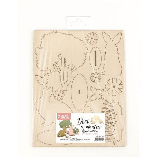  Graine Creative Medieninis DIY triušis natūralios spalvos 175mm x 225mm