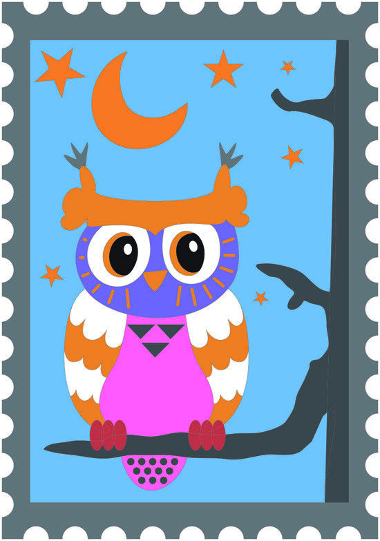 Graine Creative smėlio ir blizgučių paveikslėlių rinkinys (2 vnt.) – Povas/Pelėda 130 × 185 mm