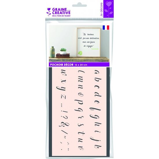 Graine Creative Alphabet Stencil (12x20) - Small Letters