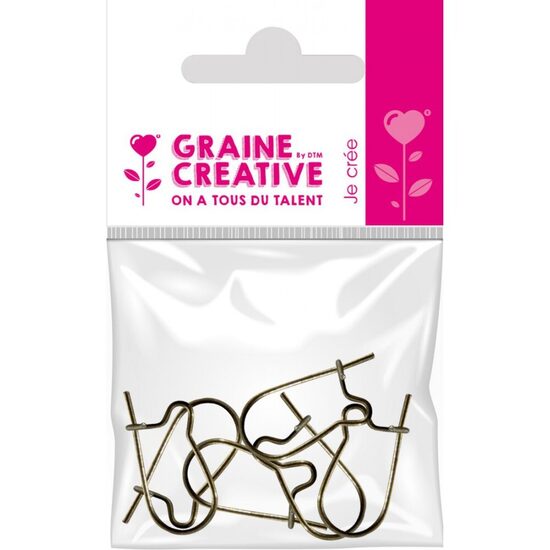 Graine Creative Bronzas auskaru aizdares - 6 gab.