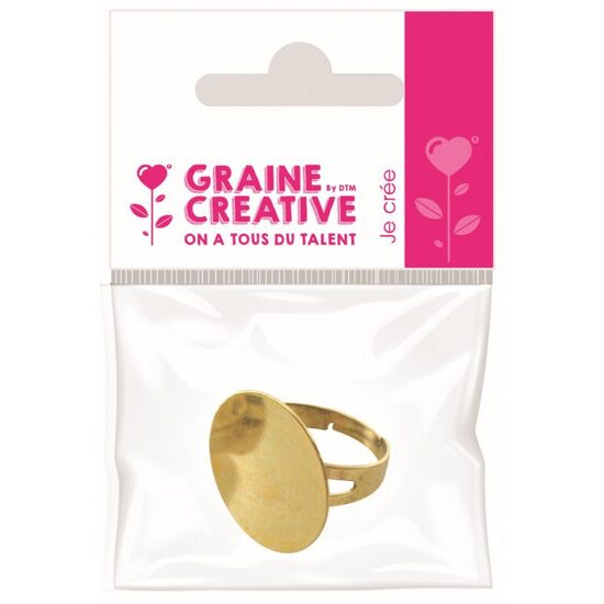 Graine Creative Gredzena pamatne – 20 mm (zelta vai sudraba krāsā)
