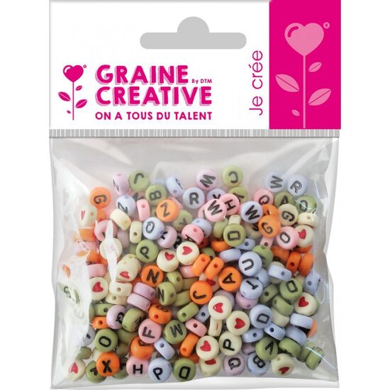 Graine Creative Iepakojums ar 250 alfabēta pērlītēm