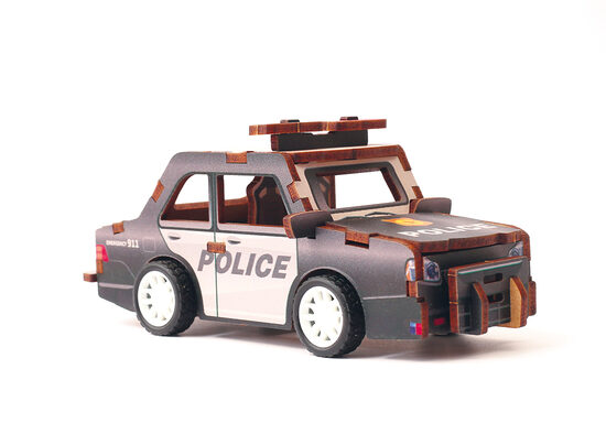 Graine Creative 3D medinis modelio rinkinys – Policijos automobilis