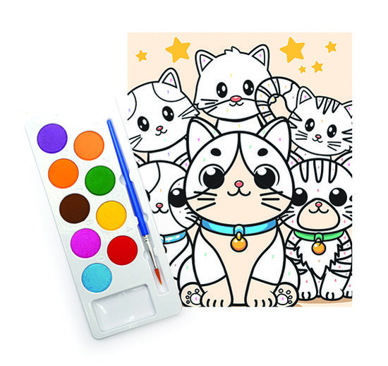 Graine Creative tapyba pagal skaičius 18 × 22 cm – Katės