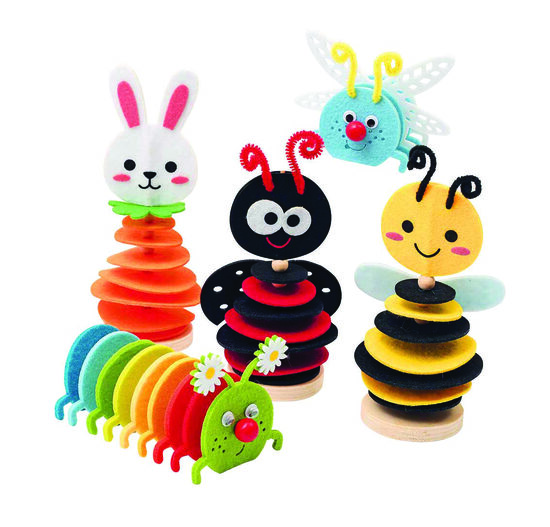 Graine Creative kūrybinis rinkinys „Maži vabzdžiai“ (karoliukai ir veltinis)