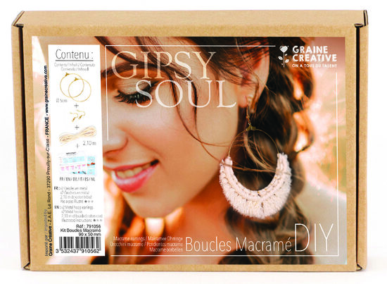 Graine Creative Makrame auskarų rinkinys 90 × 50 mm