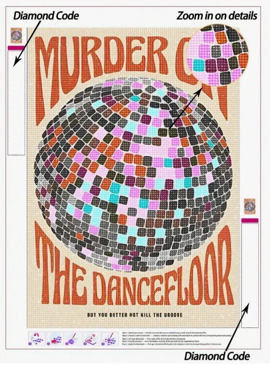 Dimantu mozaīkas gleznošanas komplekts 5D, 20 × 30 cm