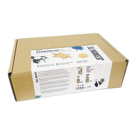 Jesmonite AC 100 Maxi komplekts: Rudens: kļavu lapas un 3 izmēru ķirbji