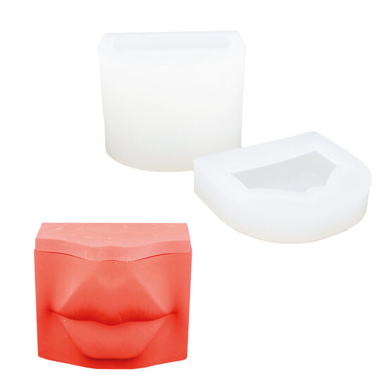 Silicone mold – Decorative box with lid “Lips”