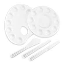 Royal & Langnickel paletes un špakteļlāpstiņas komplekts RD45 balts