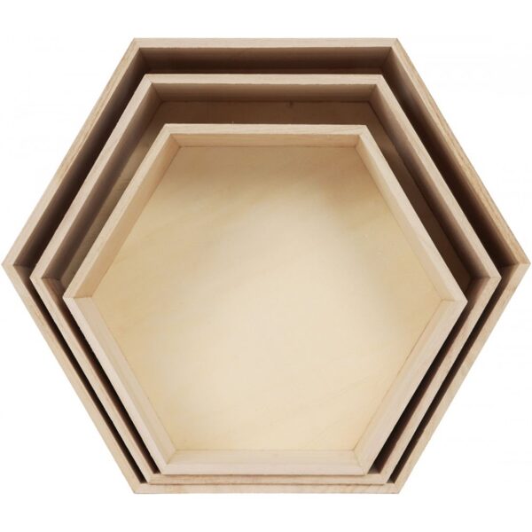 Graine Creative 3 Hexagonal Shelves