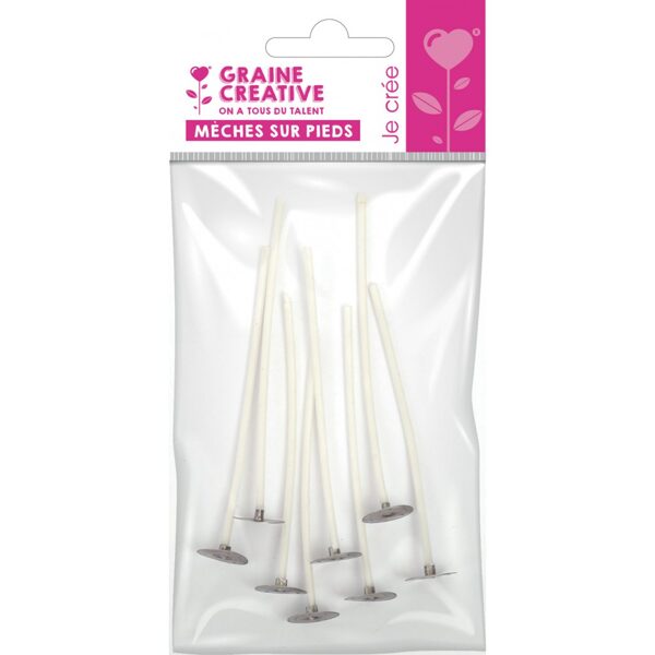 Graine Creative - Candle Wick 10cm (8 pcs)