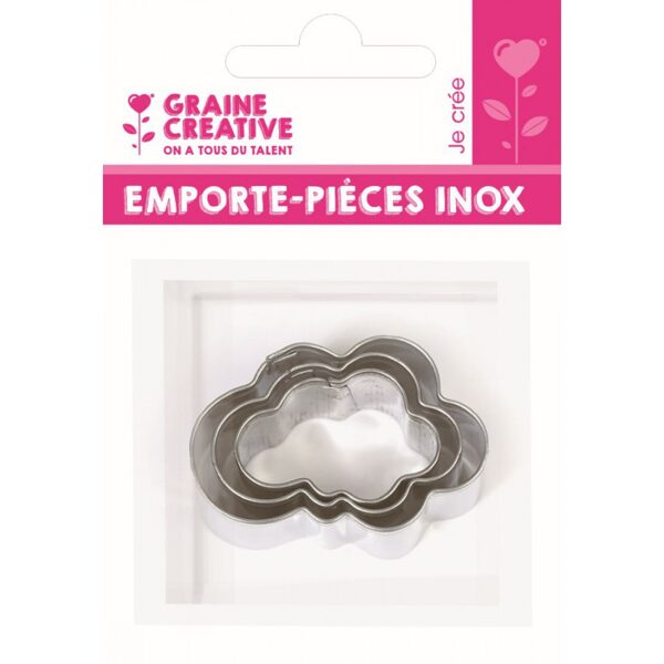 Graine Creative Cookie Cutters - Cloud (2/3/4cm)