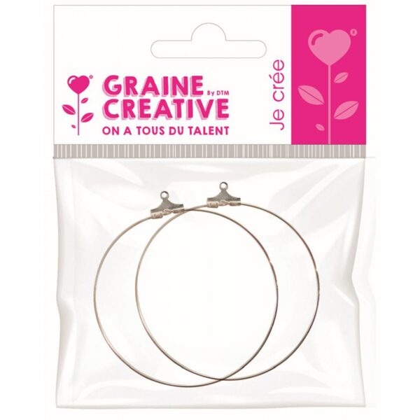 Graine Creative wire earrings - silver