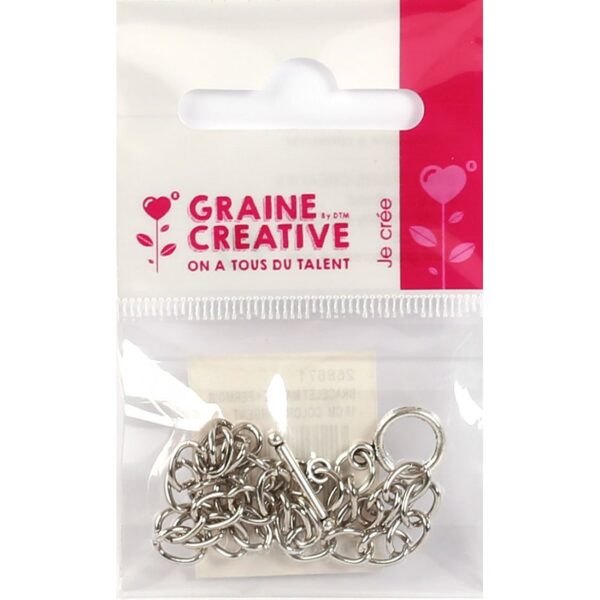 Graine Creative Silver Bracelet with Clasp (18cm)