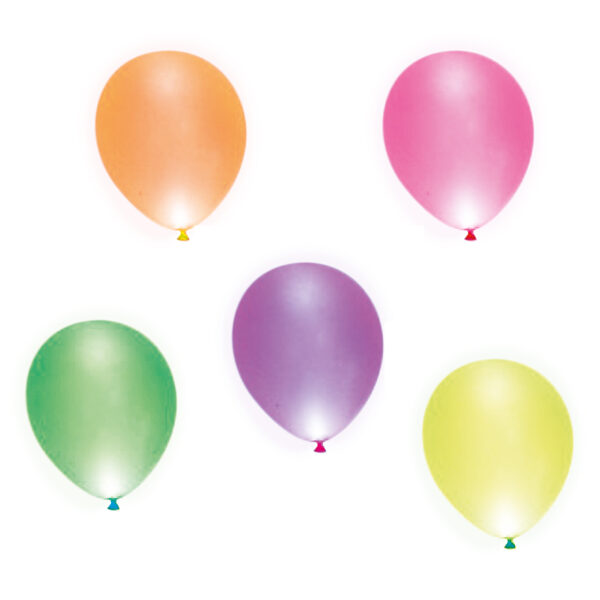 Graine Creative 5 fluorescent LED balloons - 25 cm