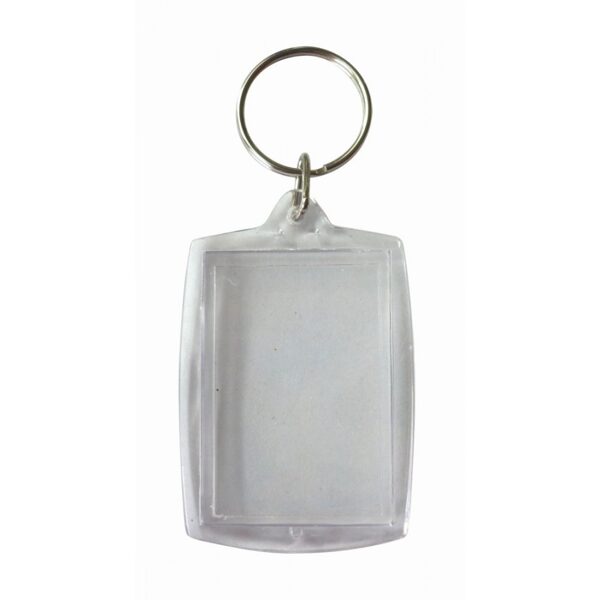 Graine Creative - 6 Transparent Oblong Keychains, 50x40mm