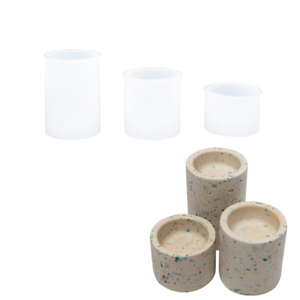 Silicone Mould Set - Candle Holders (3 pcs.)