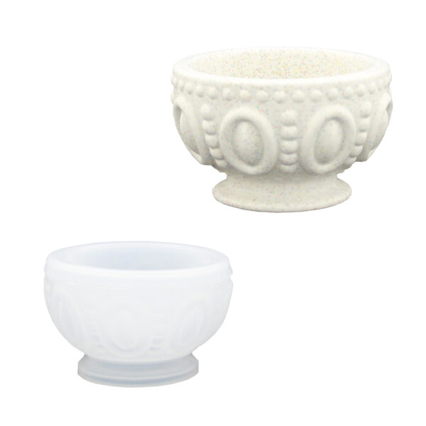 Silicone Mould - Patterned Tealight Candlestick 