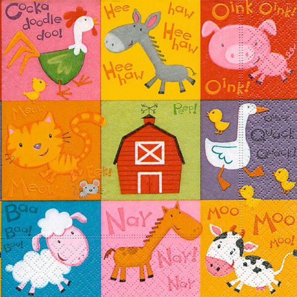 Graine Creative 20 napkins "Farm"