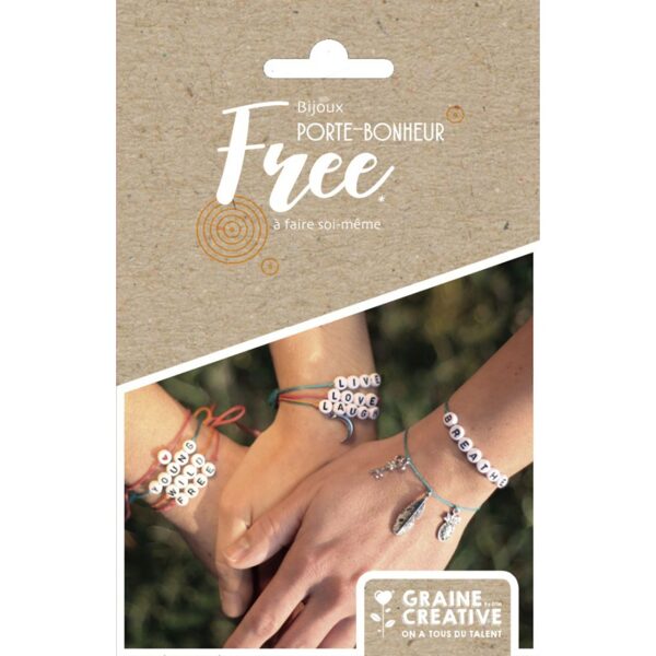 Graine Creative Rotaslieta - Veiksmes amulets / Alfabēta pērlīšu ķēde