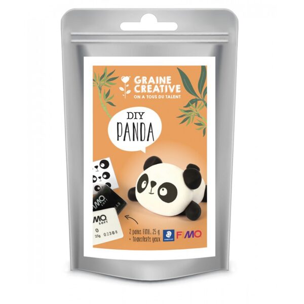 Graine Creative Fimo māla komplekts 2x25g - Panda 