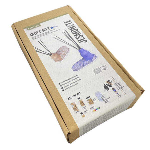 Jesmonite AC 100 Mini komplekts: dāvanu komplekts difuzors "Jūras vēsma"