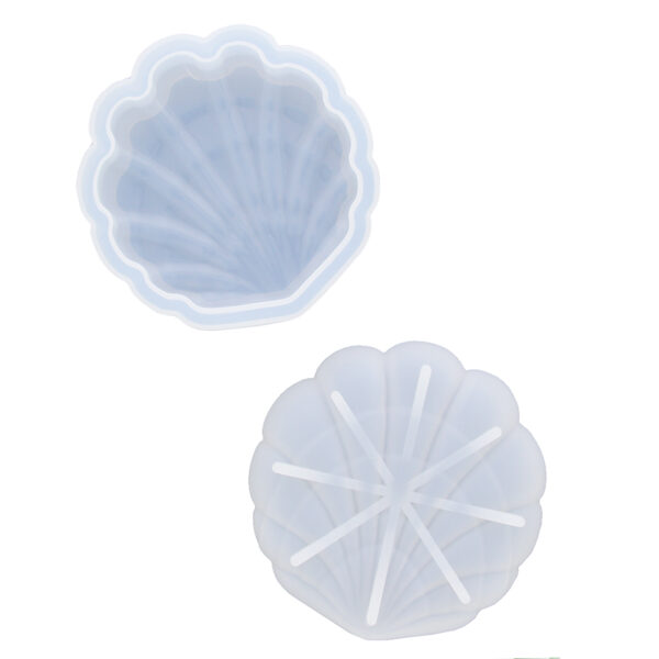 Silicone Mould with Lid - Seashell