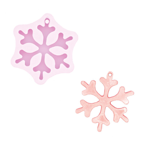 Silicone mold - Snowflake pendant