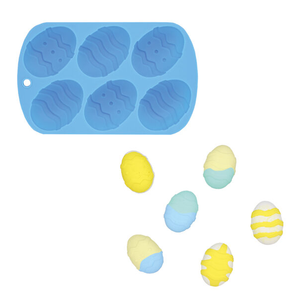 Silikona forma - Lieldienu olu dekors (6 gab.)