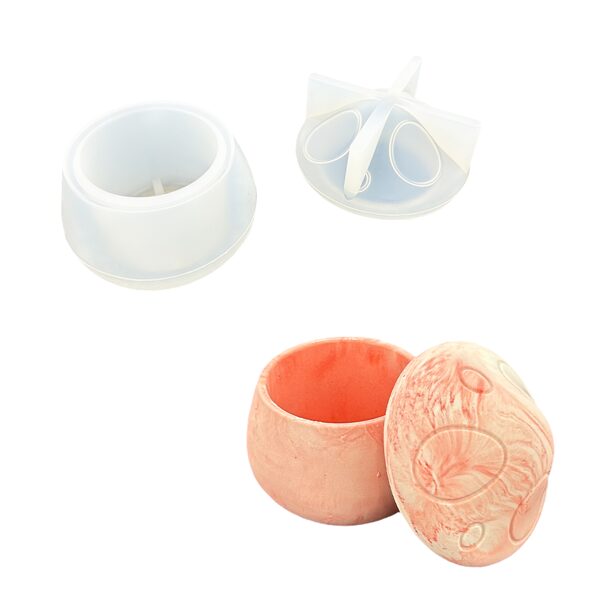 Silikona veidne - Sēņu trauks ar vāku